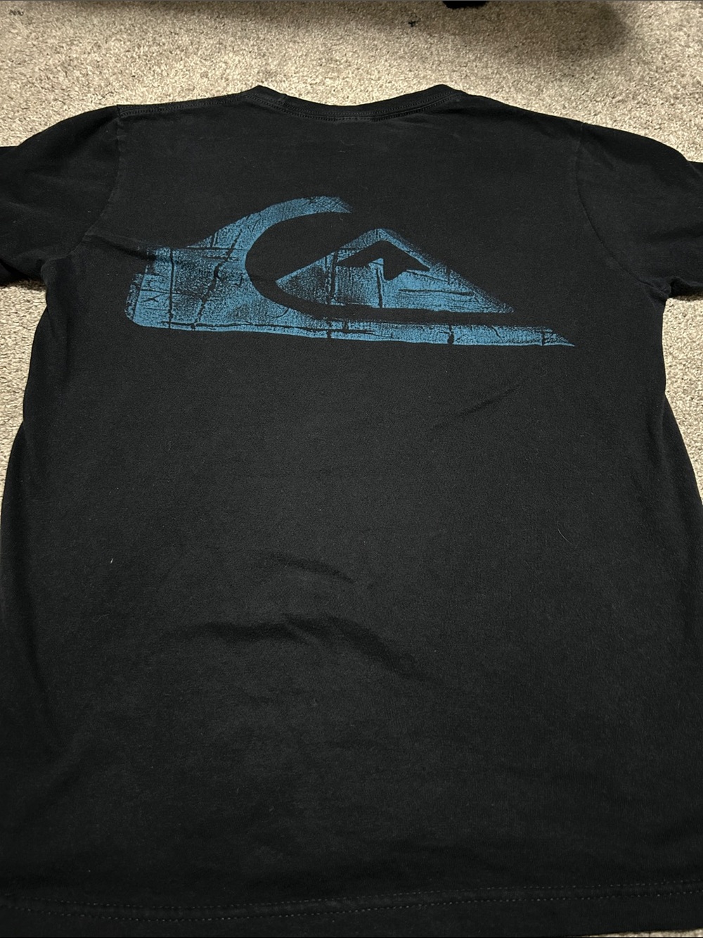 Y2K QuikSilver Black Blue Graphic Tee Shirt Small - Picture 2 of 7